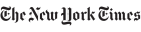 The New York Times logo in monochrome